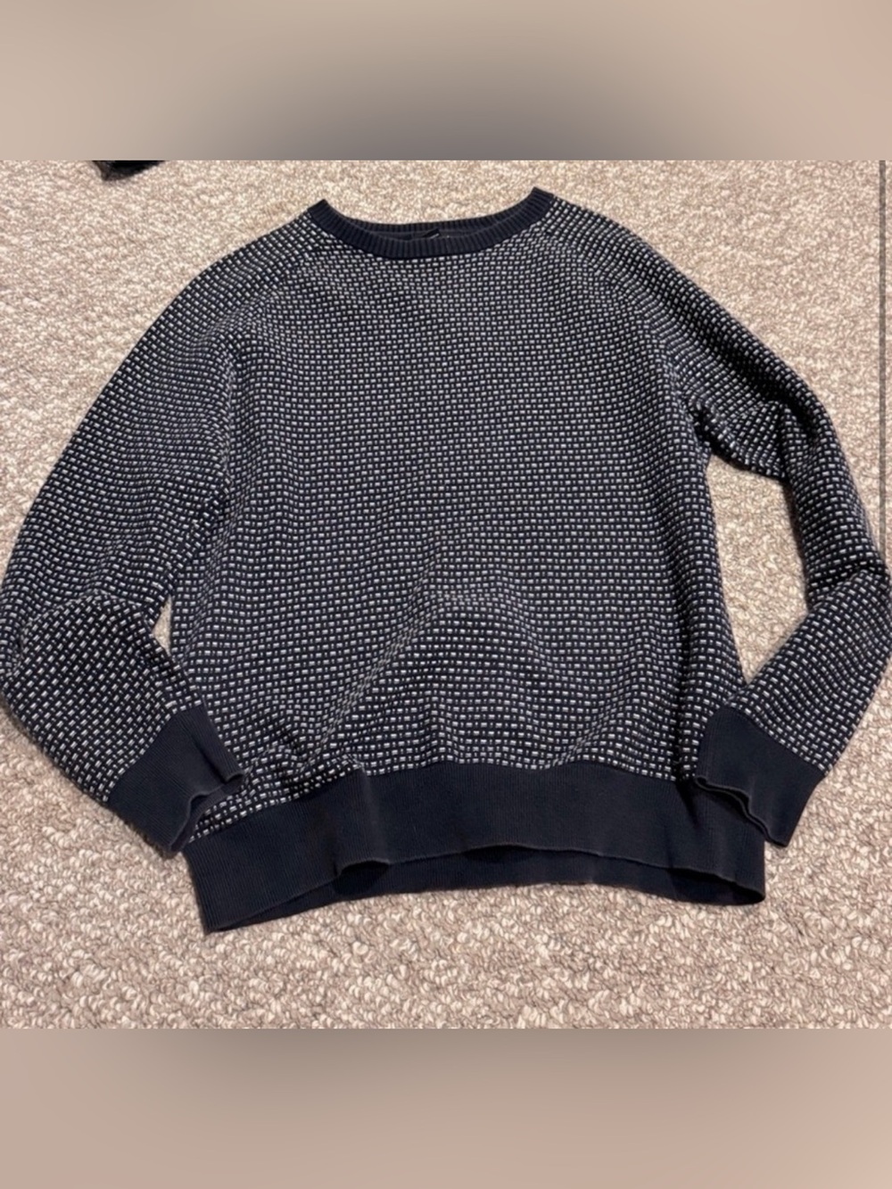 Porter + Ash Men’s Micro-Knit Crewneck Pullover Sweater Size Medium